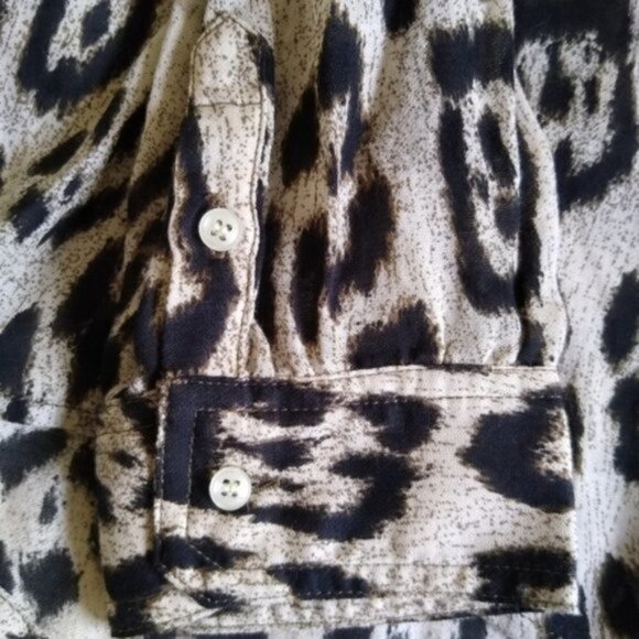 NEW Joe's Jeans Dandy Woven Leopard Blouse - Picture 9 of 12
